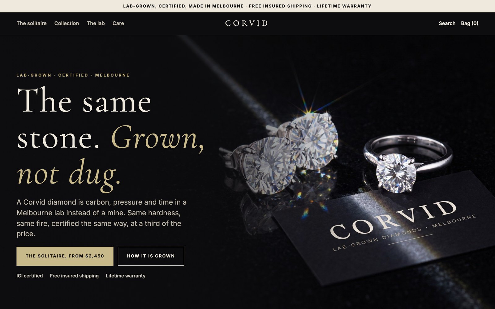 Corvid homepage