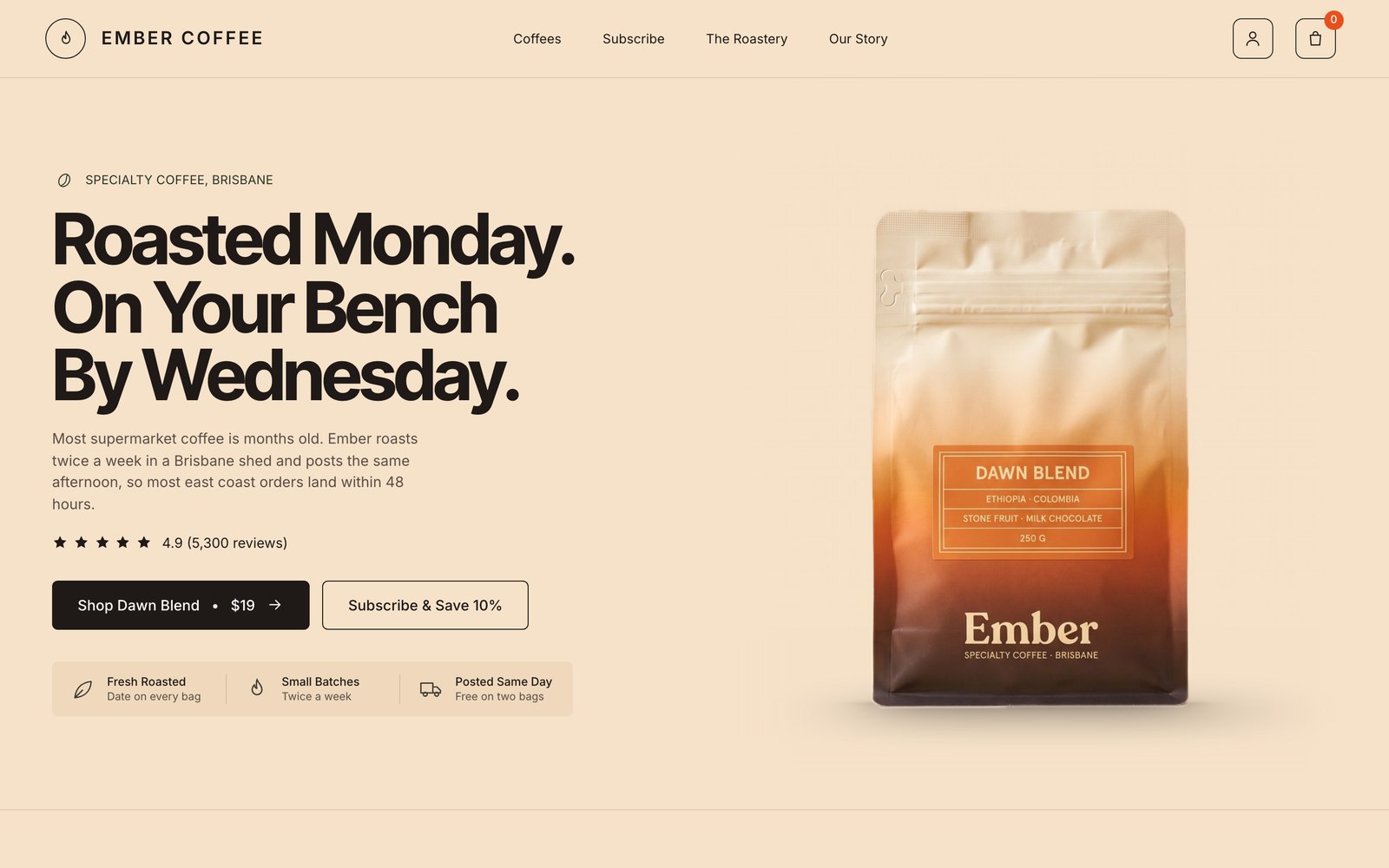 Ember homepage