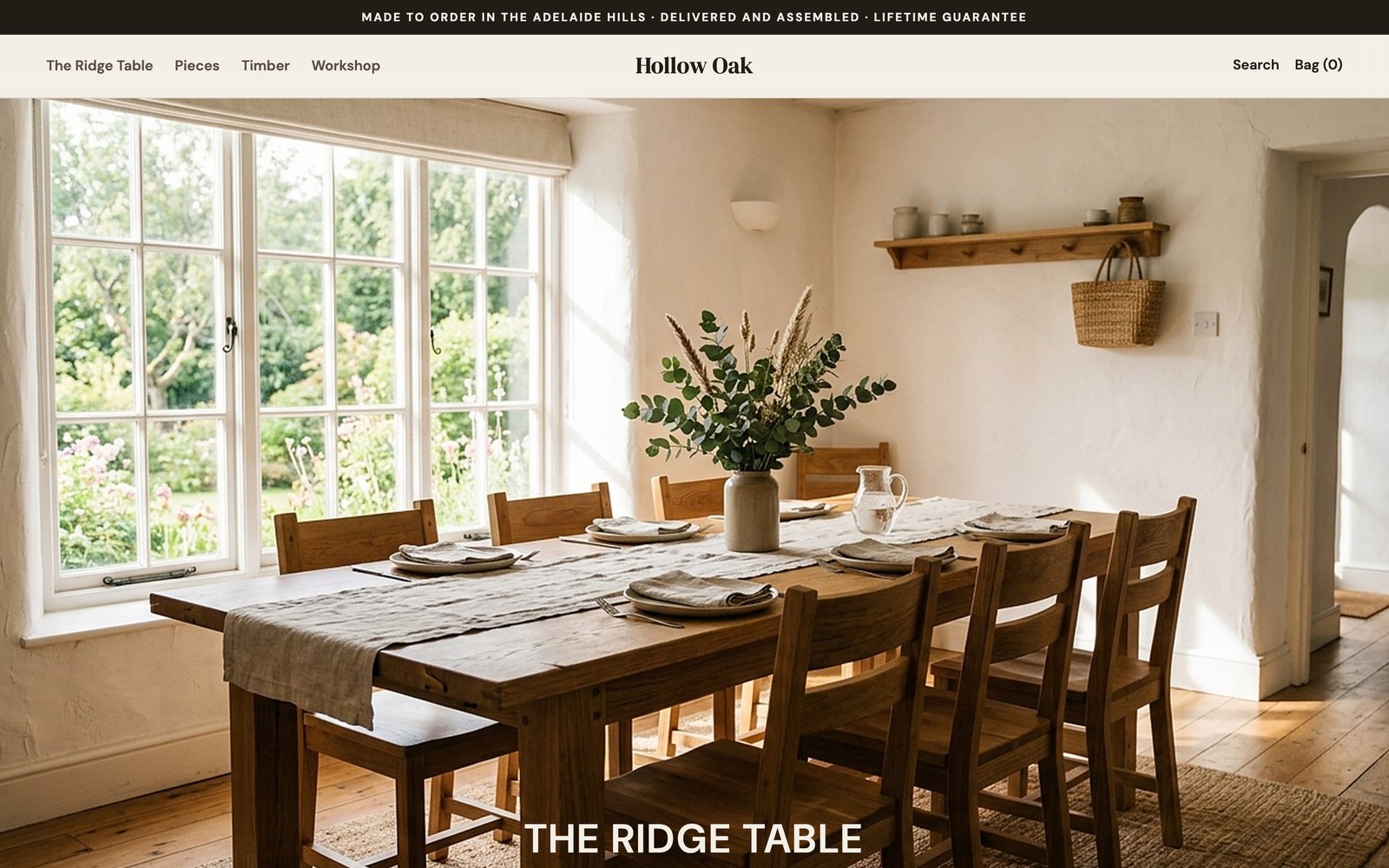 Hollow Oak homepage