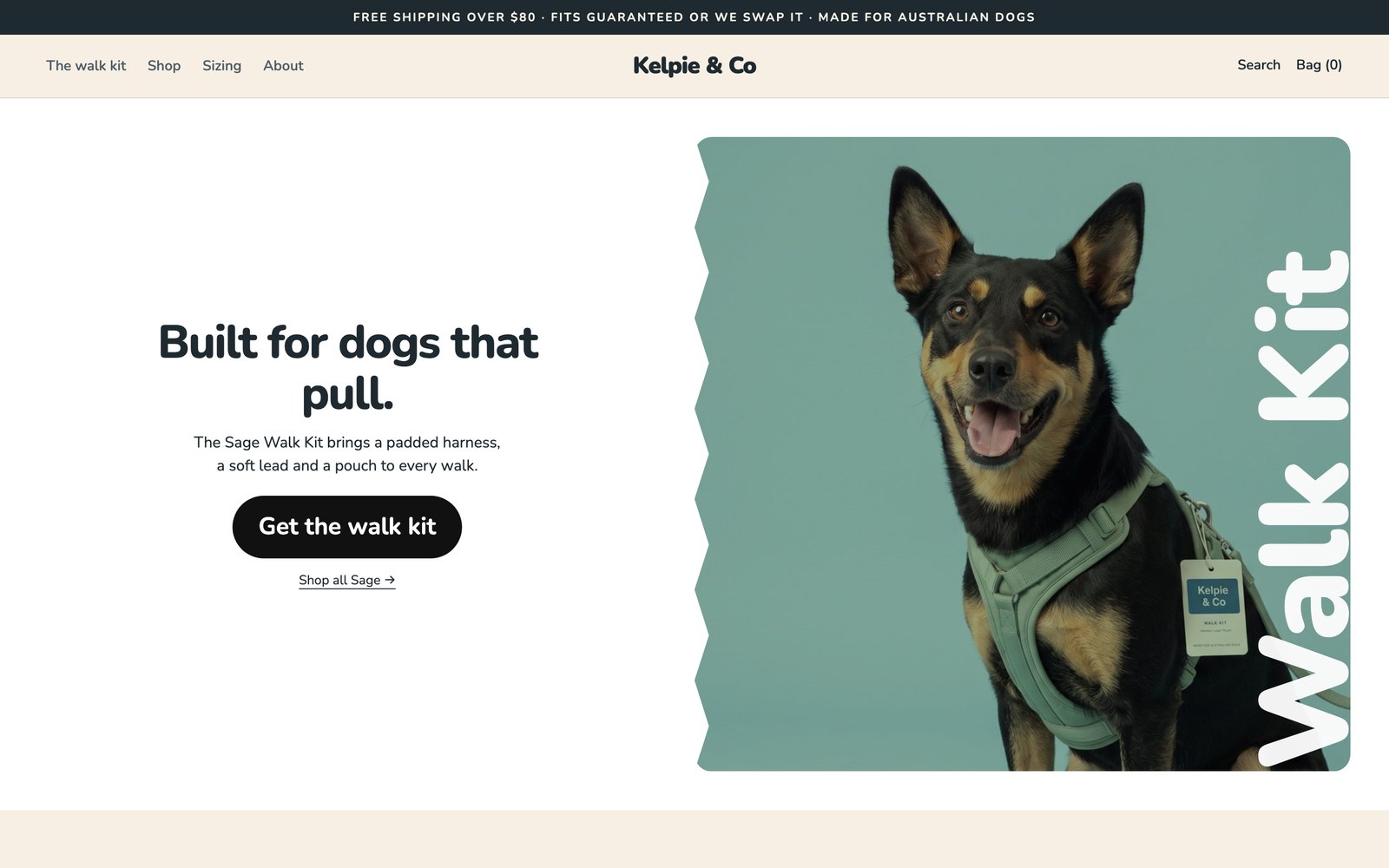 Kelpie & Co homepage