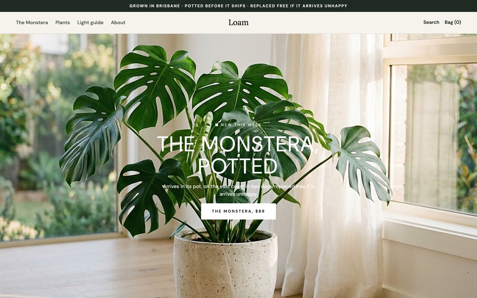 Loam homepage