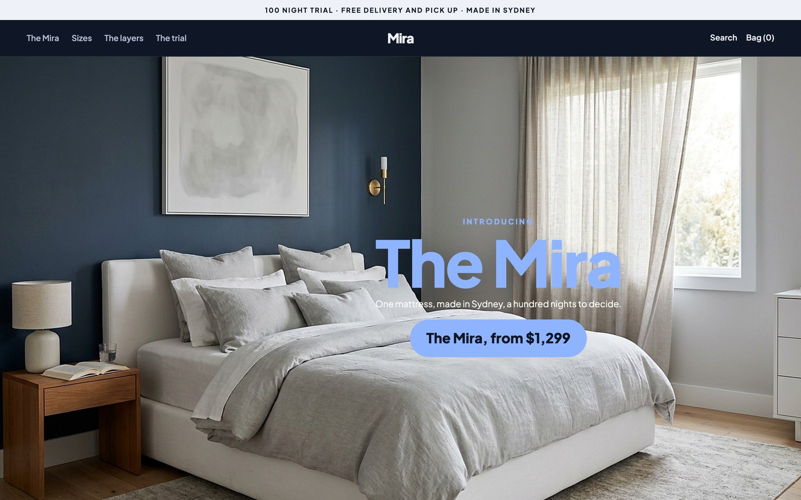 Mira homepage